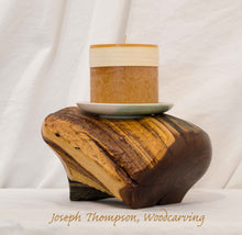 Load image into Gallery viewer, Decorative Candle, Joseph Thompson, Woodcarving
