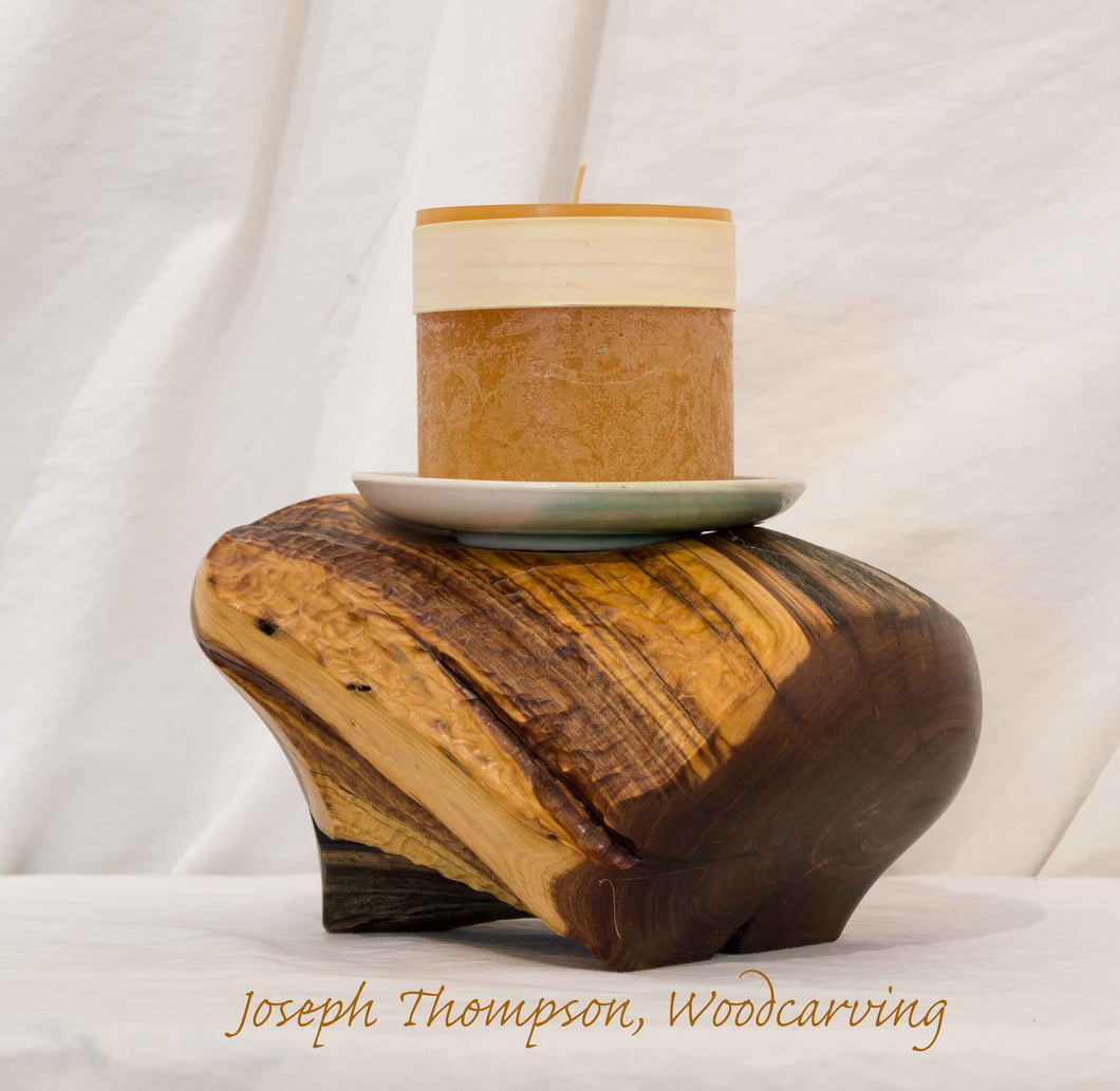 Decorative Candle, Joseph Thompson, Woodcarving