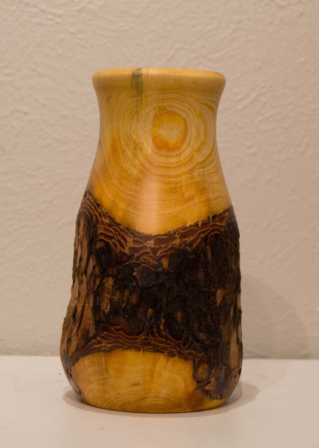 Juniper Vase (52) Joseph Thompson, Woodcarving