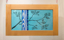 Load image into Gallery viewer, Large Window Hanging, Teal and Blue Branch, Kiki Renander #2
