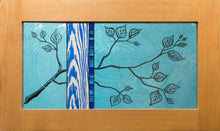 Load image into Gallery viewer, Large Window Hanging, Teal and Blue Branch, Kiki Renander #2
