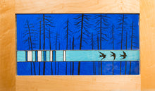 Load image into Gallery viewer, Large Window Hanging, Dark Blue Birds, Kiki Renander #5
