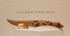Wooden Oak Letter Opener, Mark Bakula #51
