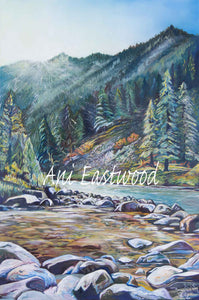 "Morning on the River" 5x7 Card (Singles or 3 Pack).  Ani Eastwood