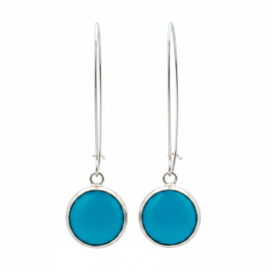 Glass Earrings on Sterling Silver Wire